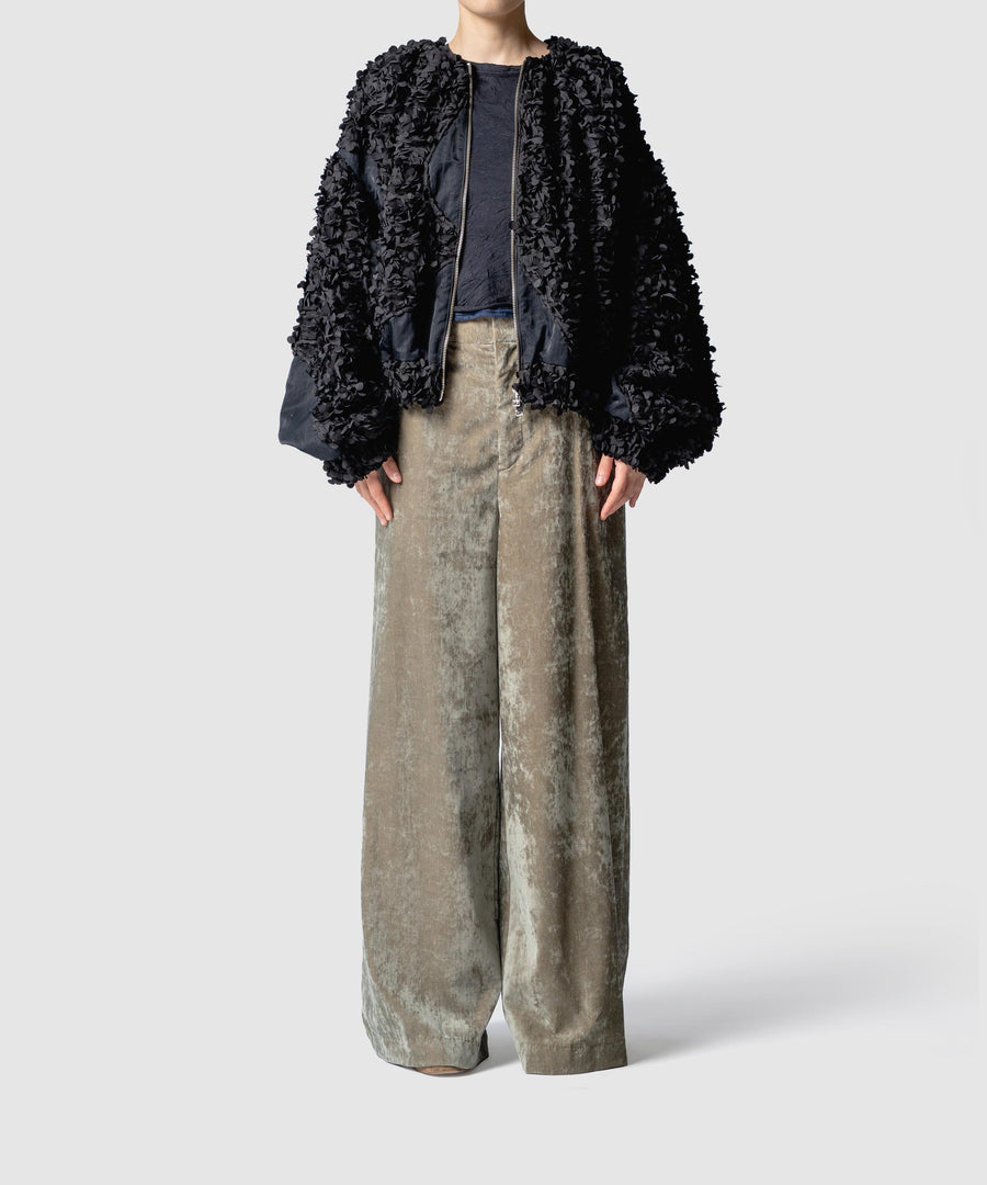 FLOWY FRILLED BLOUSON