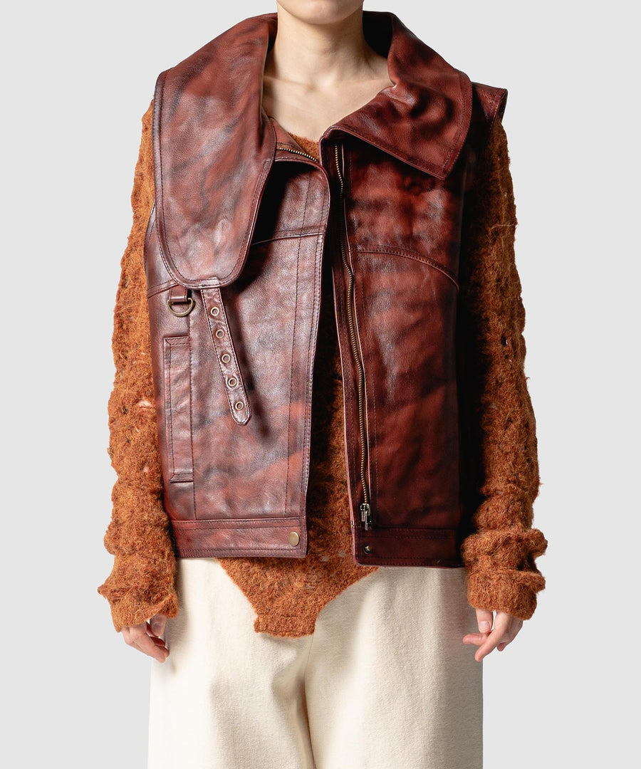 LEATHER VEST