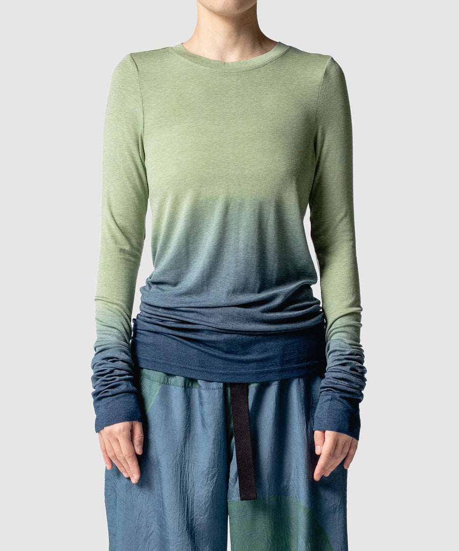 GRADATION LONG SLEEVE TOP