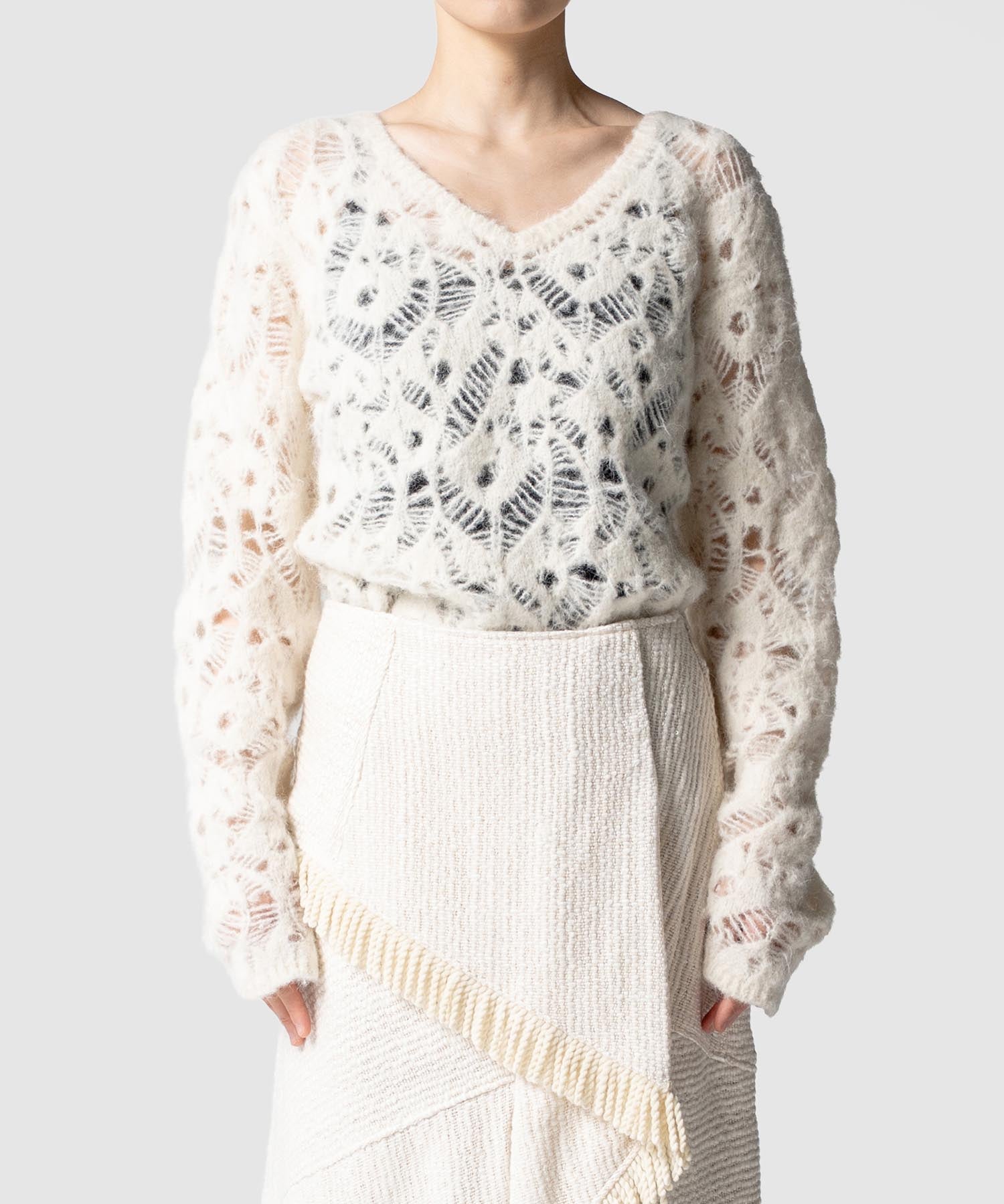 MOHAIR LACE BODY SUIT｜muller of yoshiokubo(ミュラーオブヨシオクボ