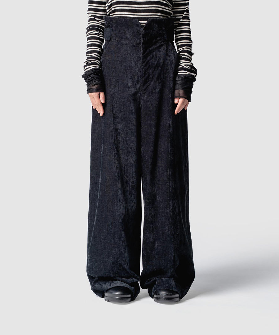 VELVETEEN HIGH WAIST PANTS