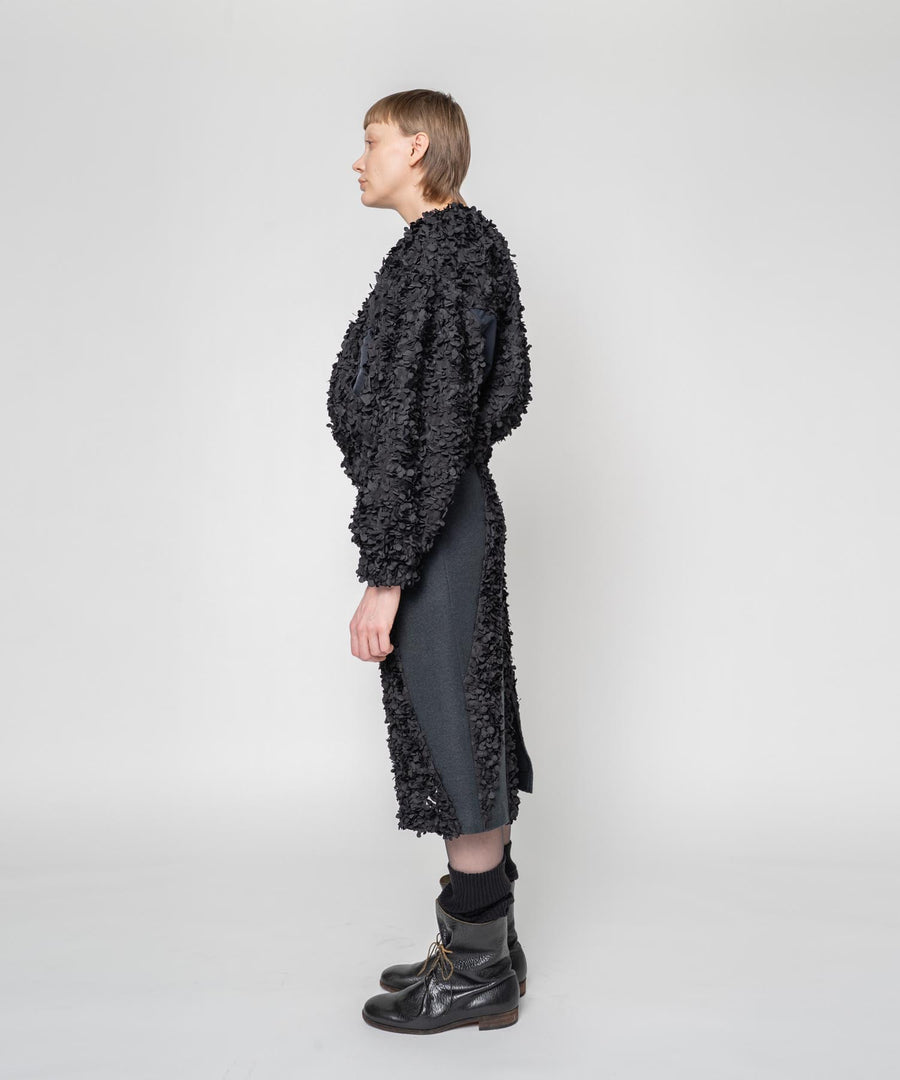 FLOWY FRILLED BLOUSON