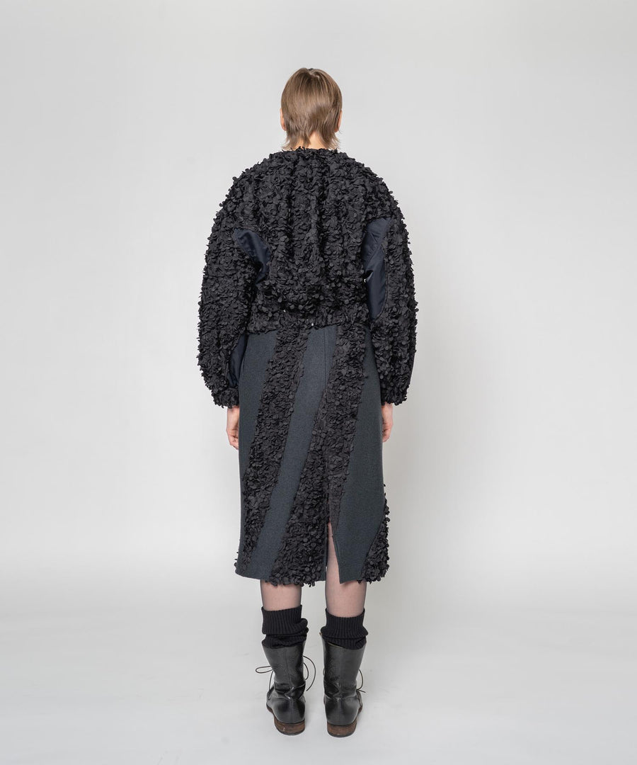 FLOWY FRILLED BLOUSON