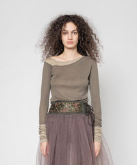 新品未使用！muller of yoshiokubo アシンメトリーニット muller of yoshiokubo ミュラーオブヨシオクボ / ASYMMETRY RIB TOP