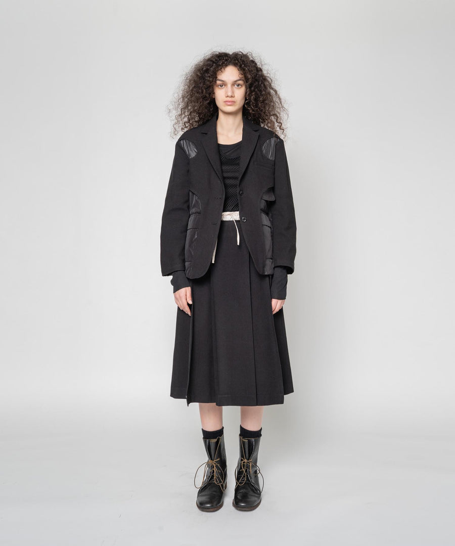 BUMPY WOOL LAYER SKIRT