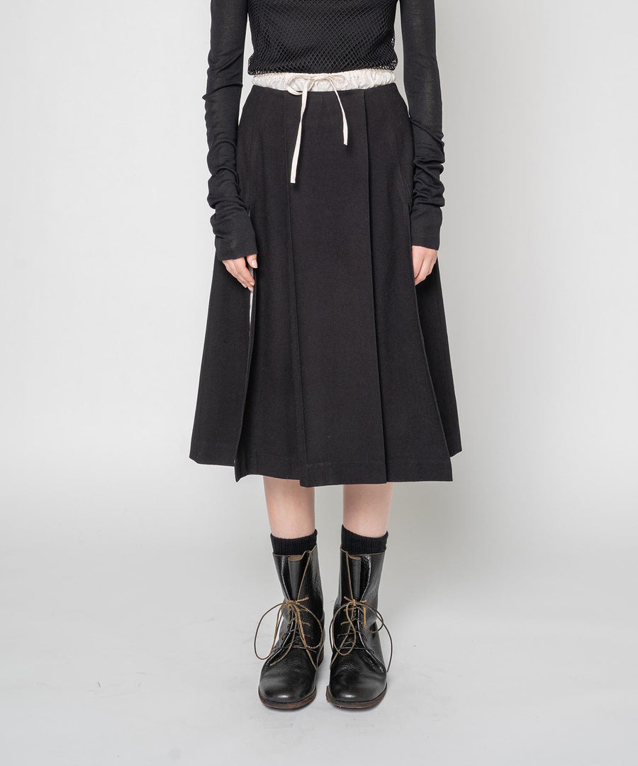 BUMPY WOOL LAYER SKIRT