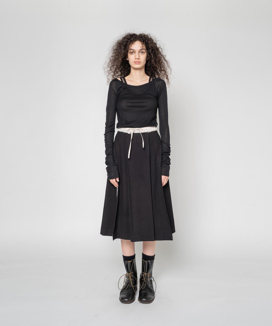 BUMPY WOOL LAYER SKIRT