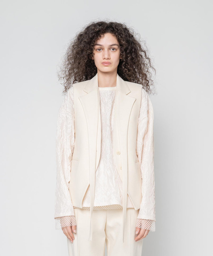 BUMPY WOOL VEST