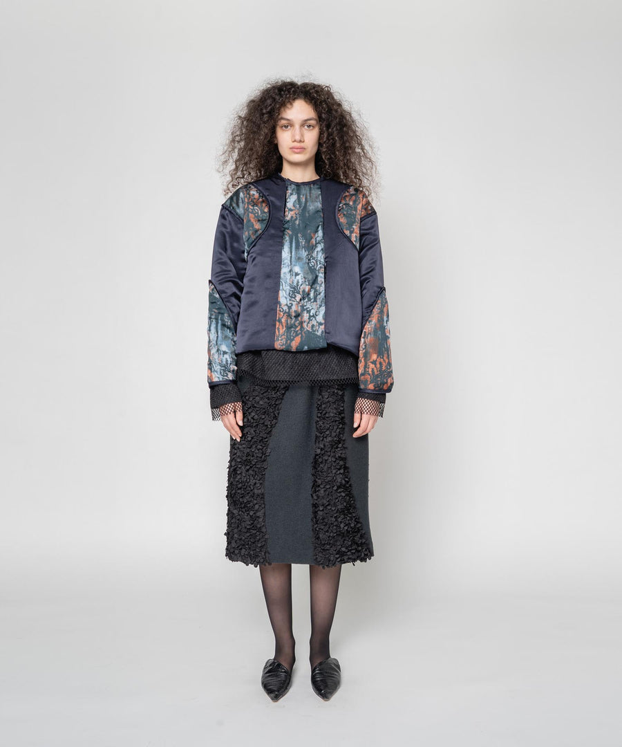 FLOWY FRILLED SKIRT