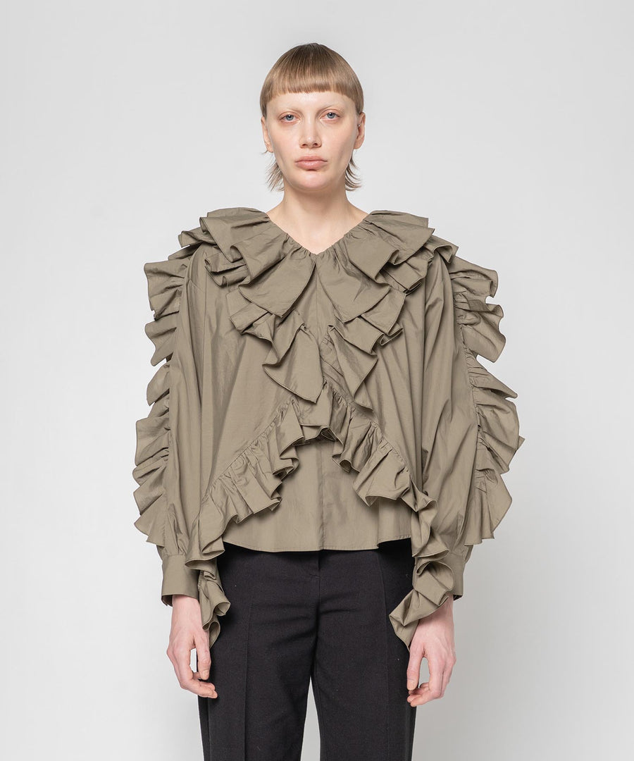 FRILLED BLOUSE