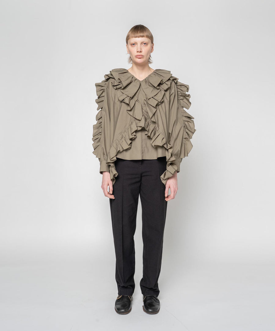 FRILLED BLOUSE