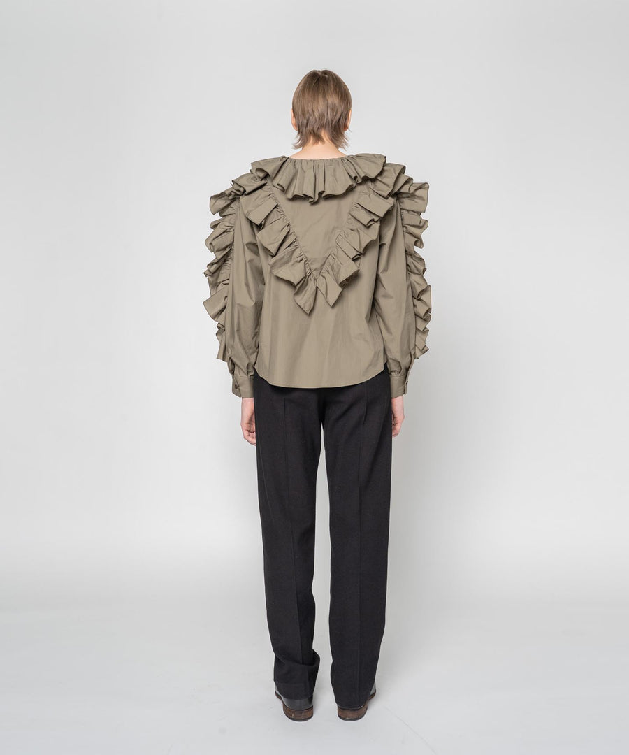 FRILLED BLOUSE
