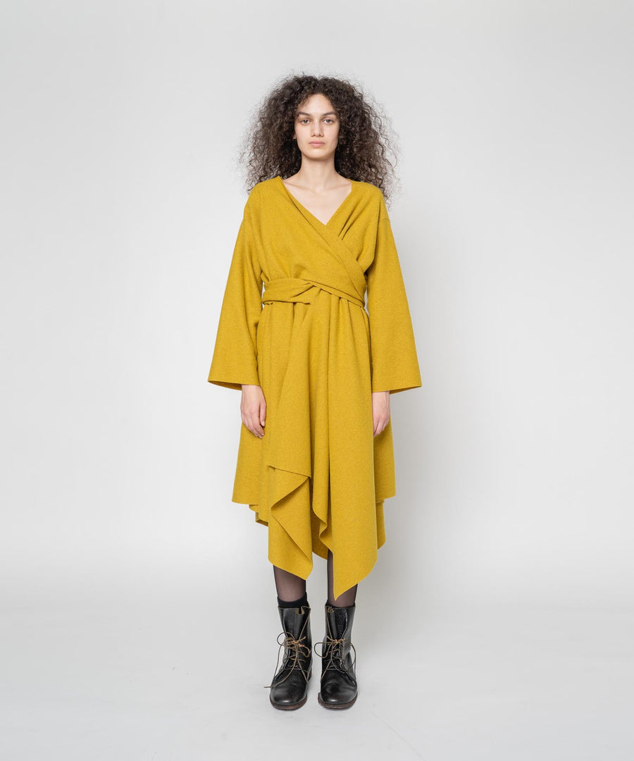 WOOL WRAP DRESS