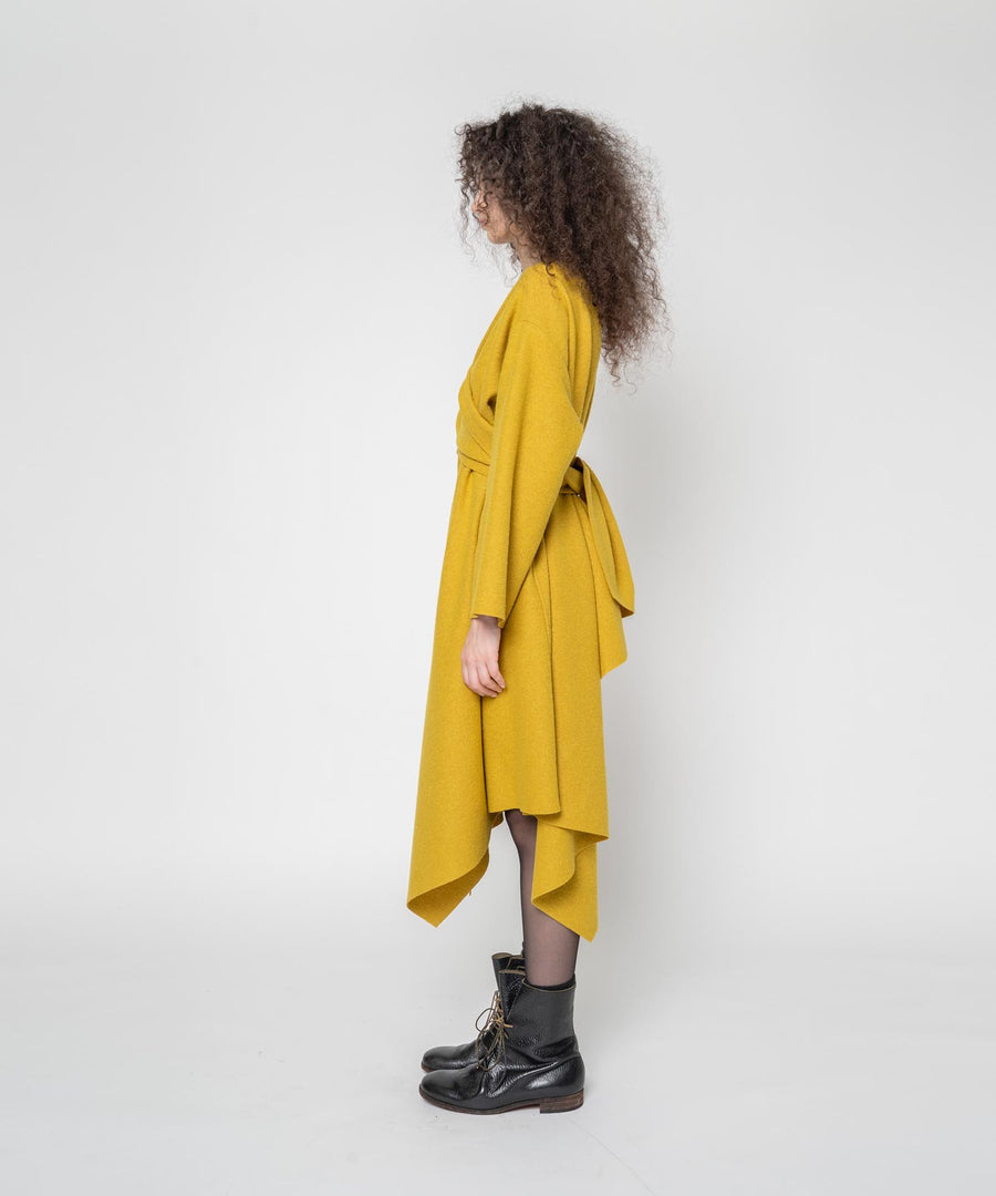 WOOL WRAP DRESS