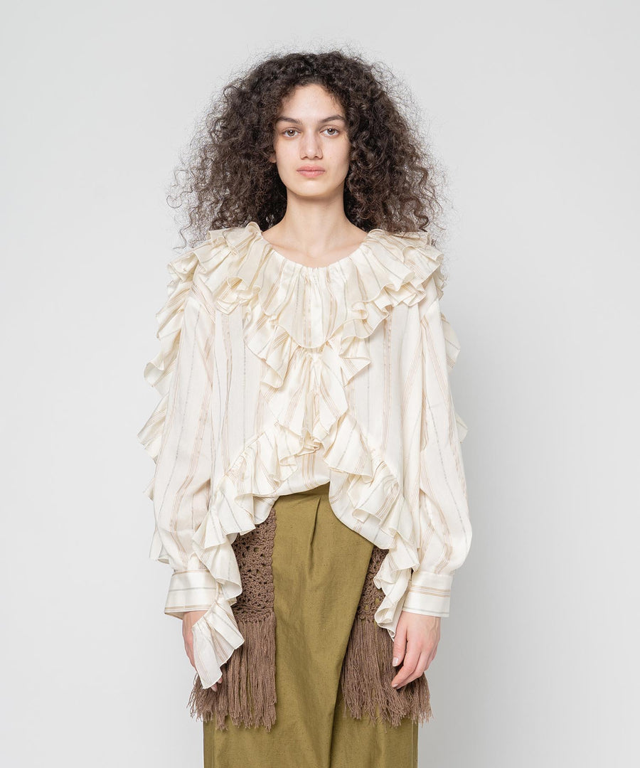 FRILLED BLOUSE
