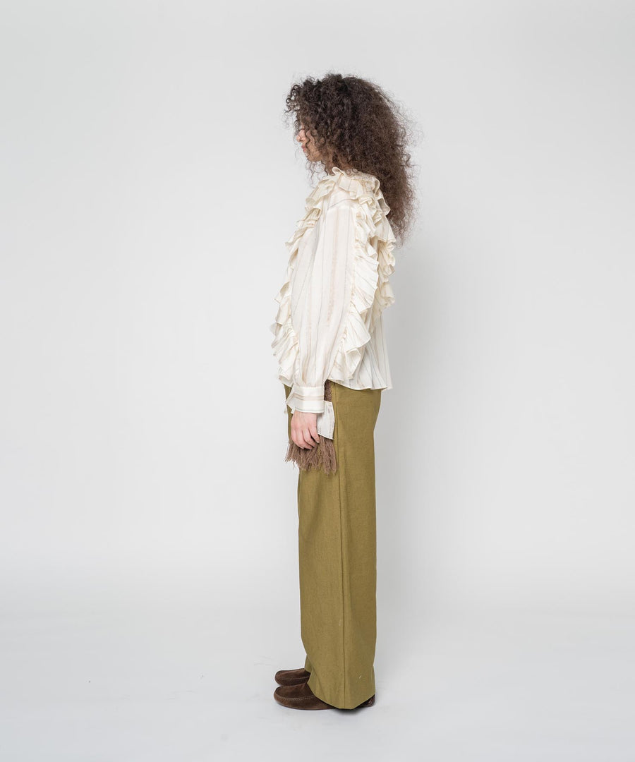FRILLED BLOUSE