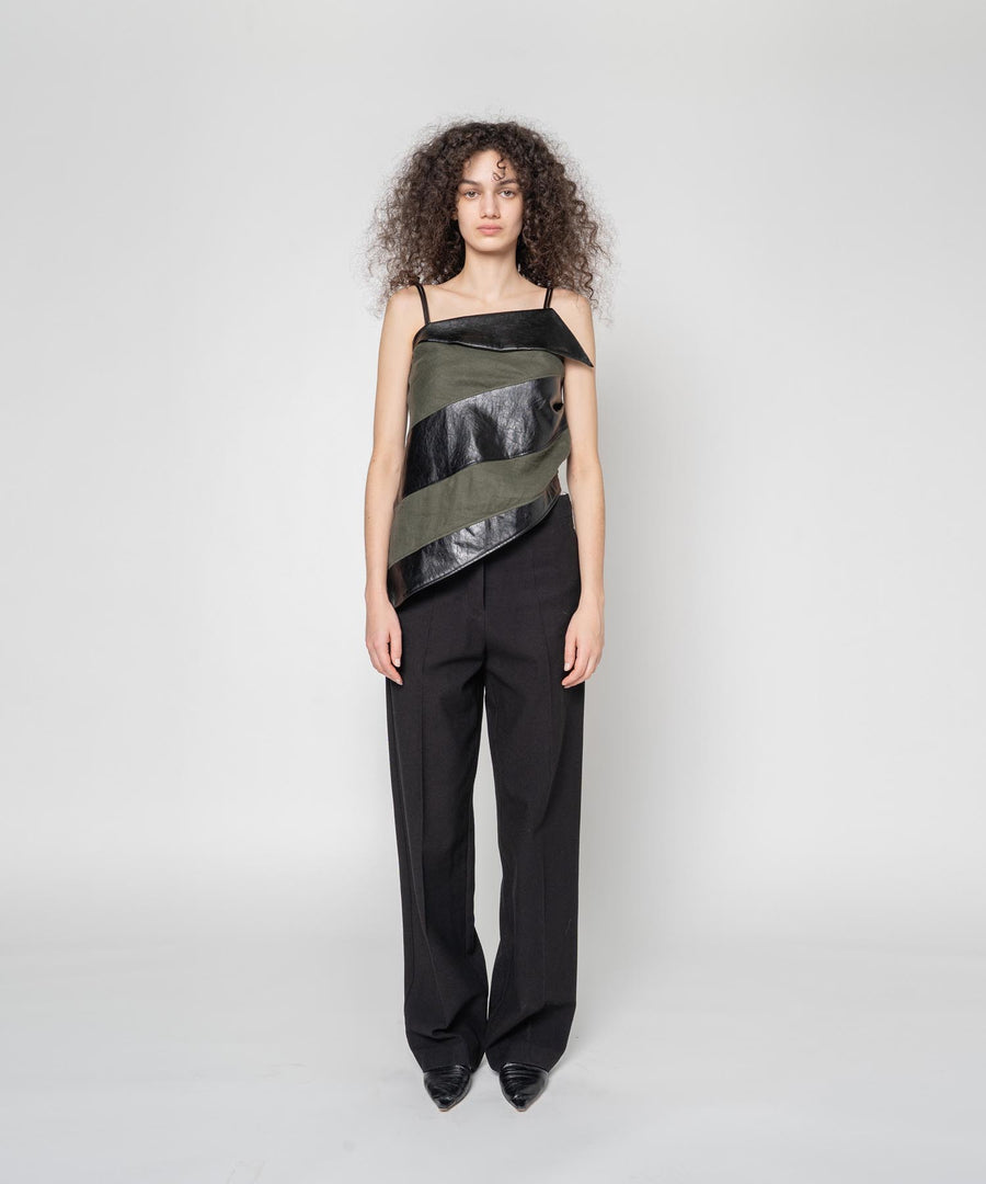 BUMPY WOOL PANTS