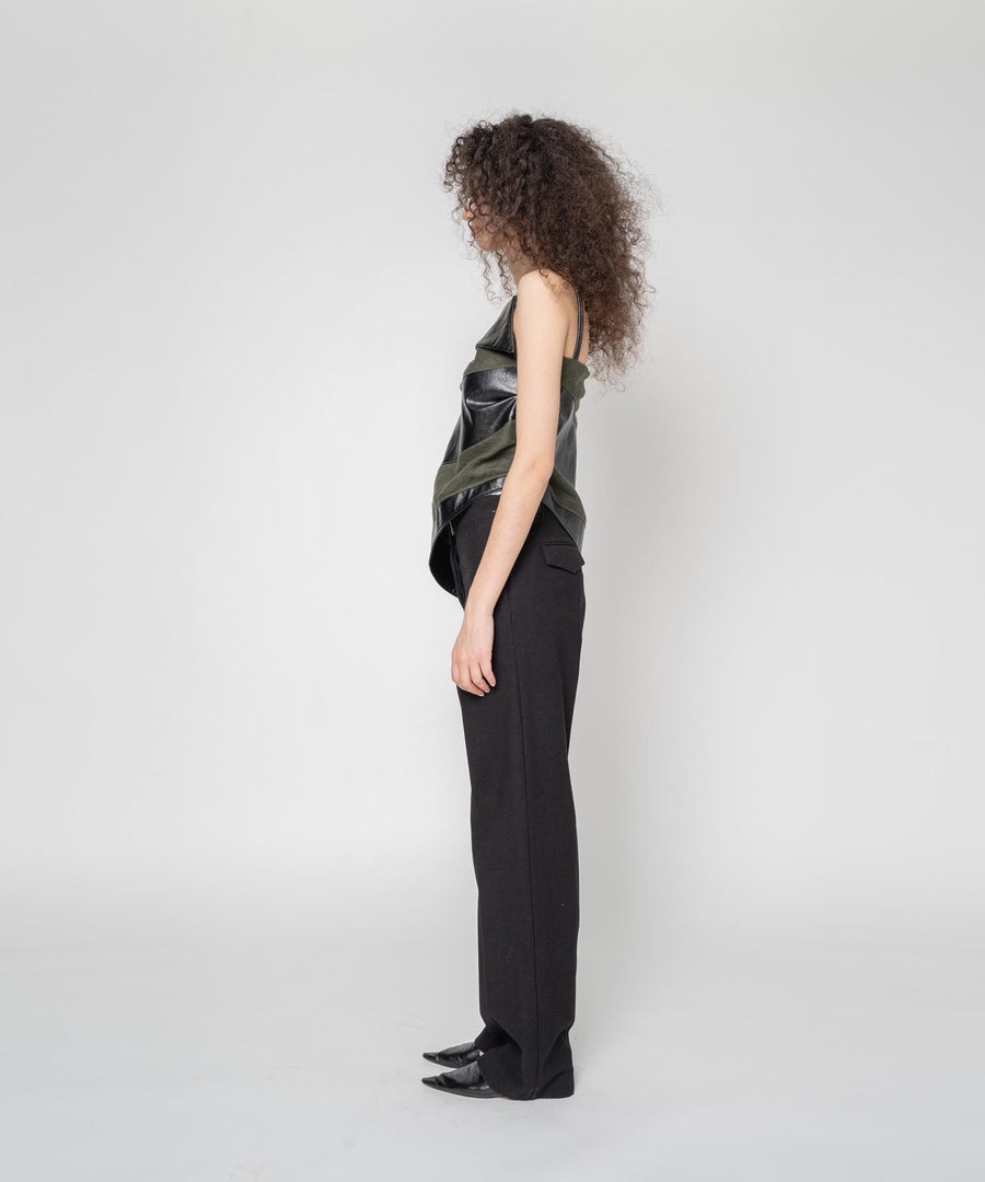 BUMPY WOOL PANTS