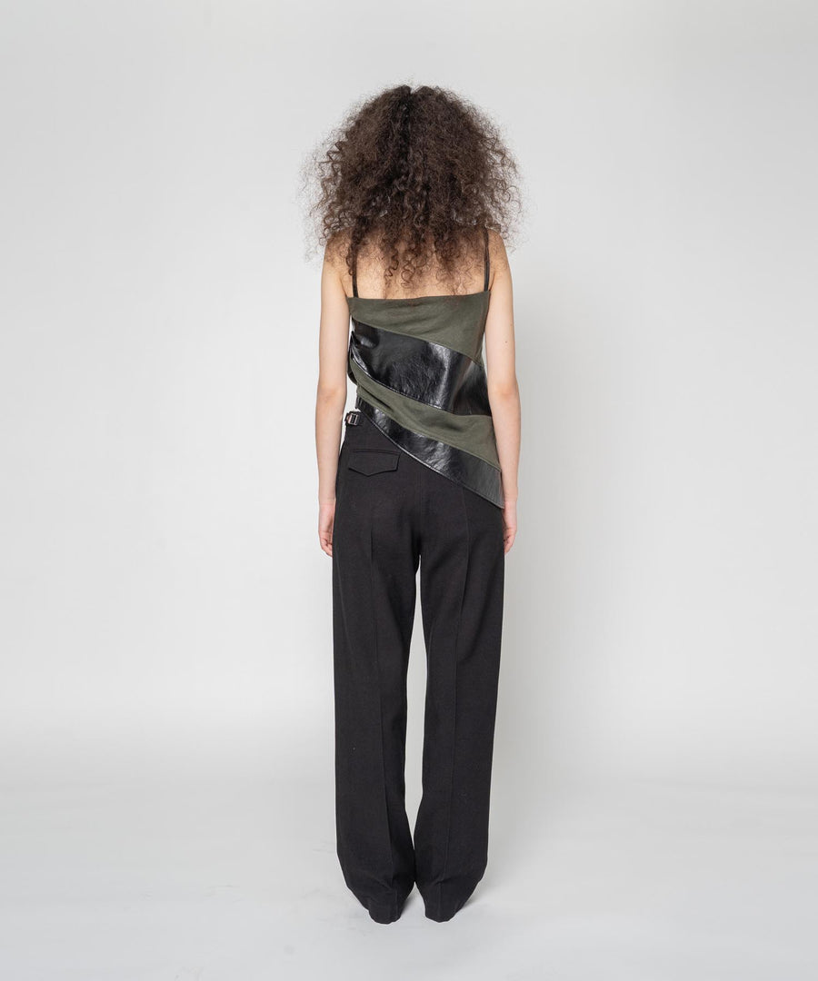 BUMPY WOOL PANTS