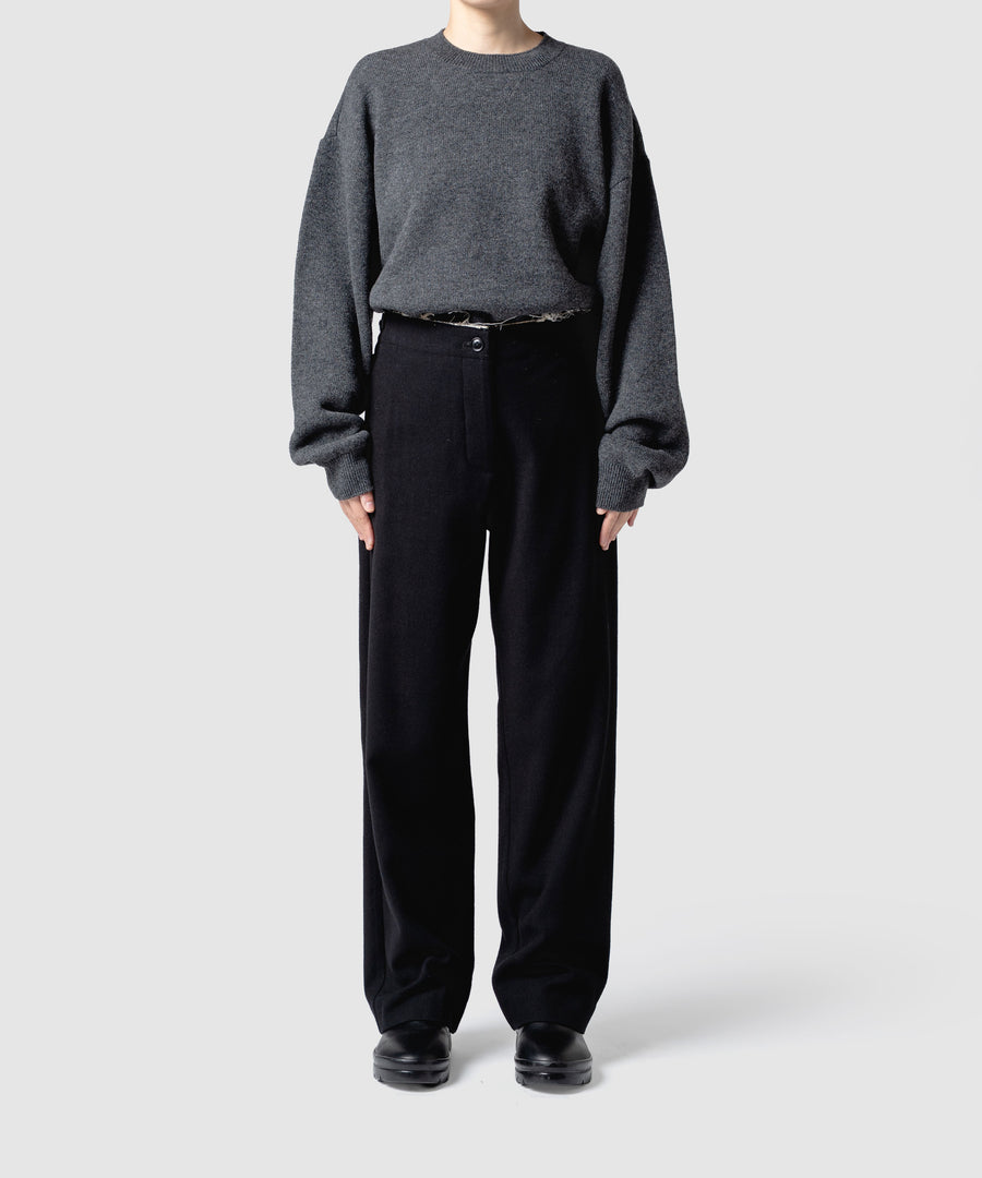 BUMPY WOOL PANTS