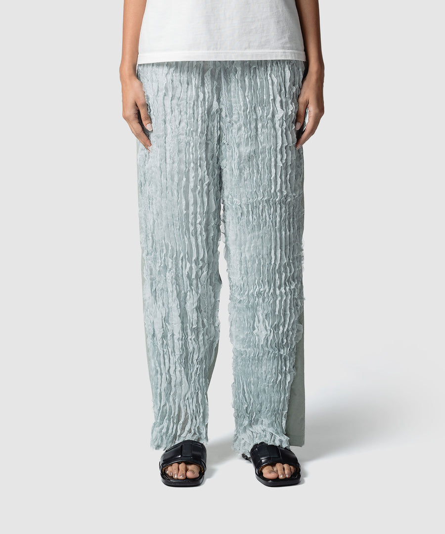 RUFFLE CHIFFON PANTS｜muller of yoshiokubo(ミュラーオブヨシオクボ