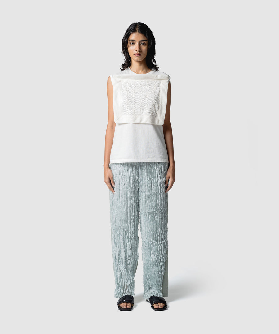 RUFFLE CHIFFON PANTS｜muller of yoshiokubo(ミュラーオブヨシオクボ