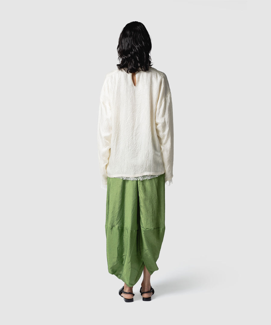 【muller of yoshiokubo】Engrave コットンスカート WRINKLES TWIST SKIRT｜muller of yoshiokubo(ミュラーオブヨシオクボ