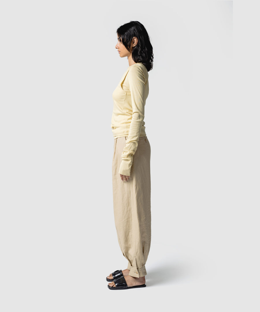 TUCK STITCHED PANTS｜muller of yoshiokubo(ミュラーオブヨシオクボ