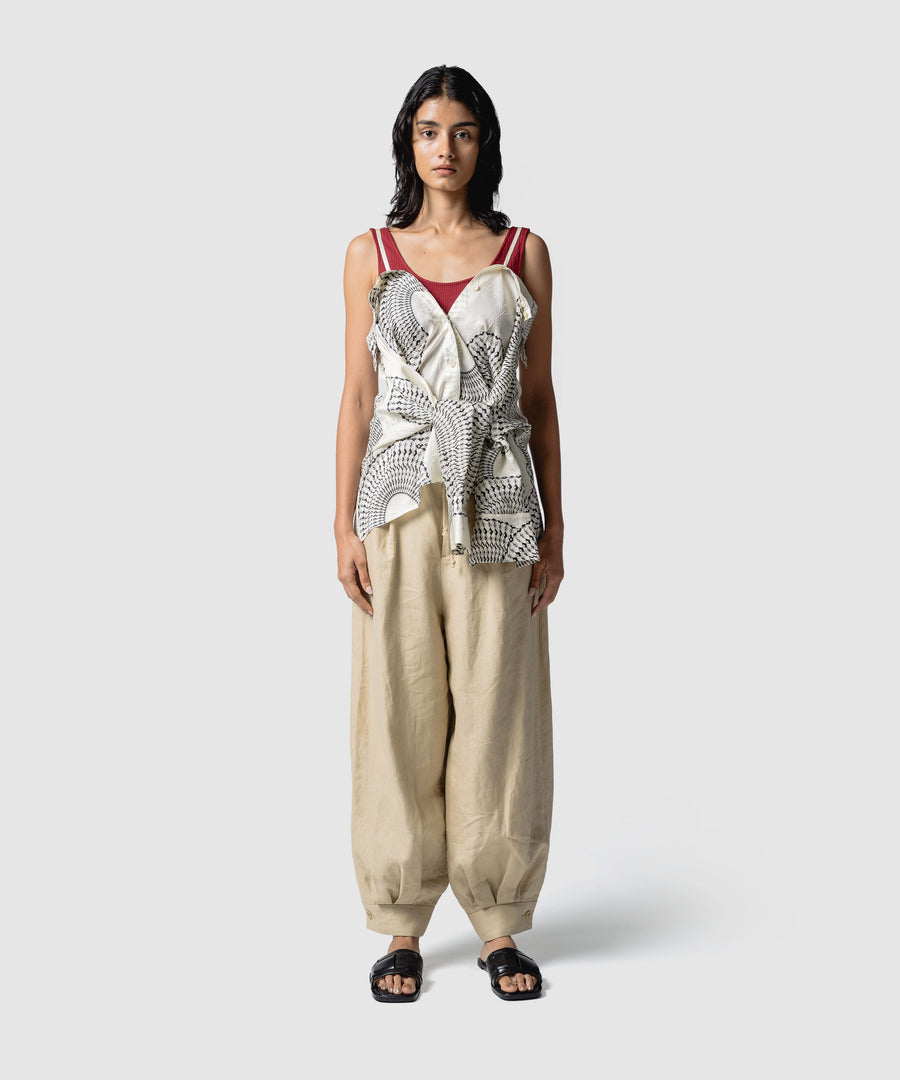 TUCK STITCHED PANTS｜muller of yoshiokubo(ミュラーオブヨシオクボ