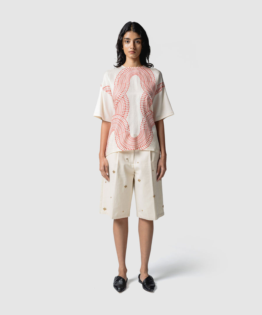 METAL BEANS HALF PANTS｜muller of yoshiokubo(ミュラーオブ