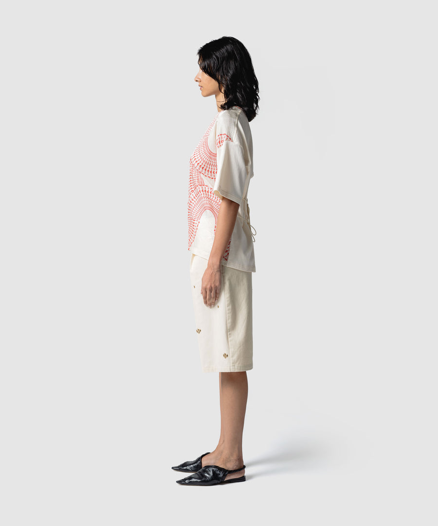 METAL BEANS HALF PANTS｜muller of yoshiokubo(ミュラーオブ