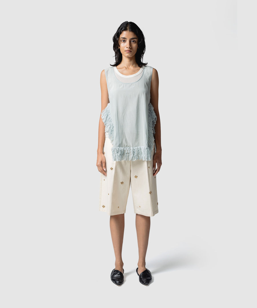 METAL BEANS HALF PANTS｜muller of yoshiokubo(ミュラーオブ