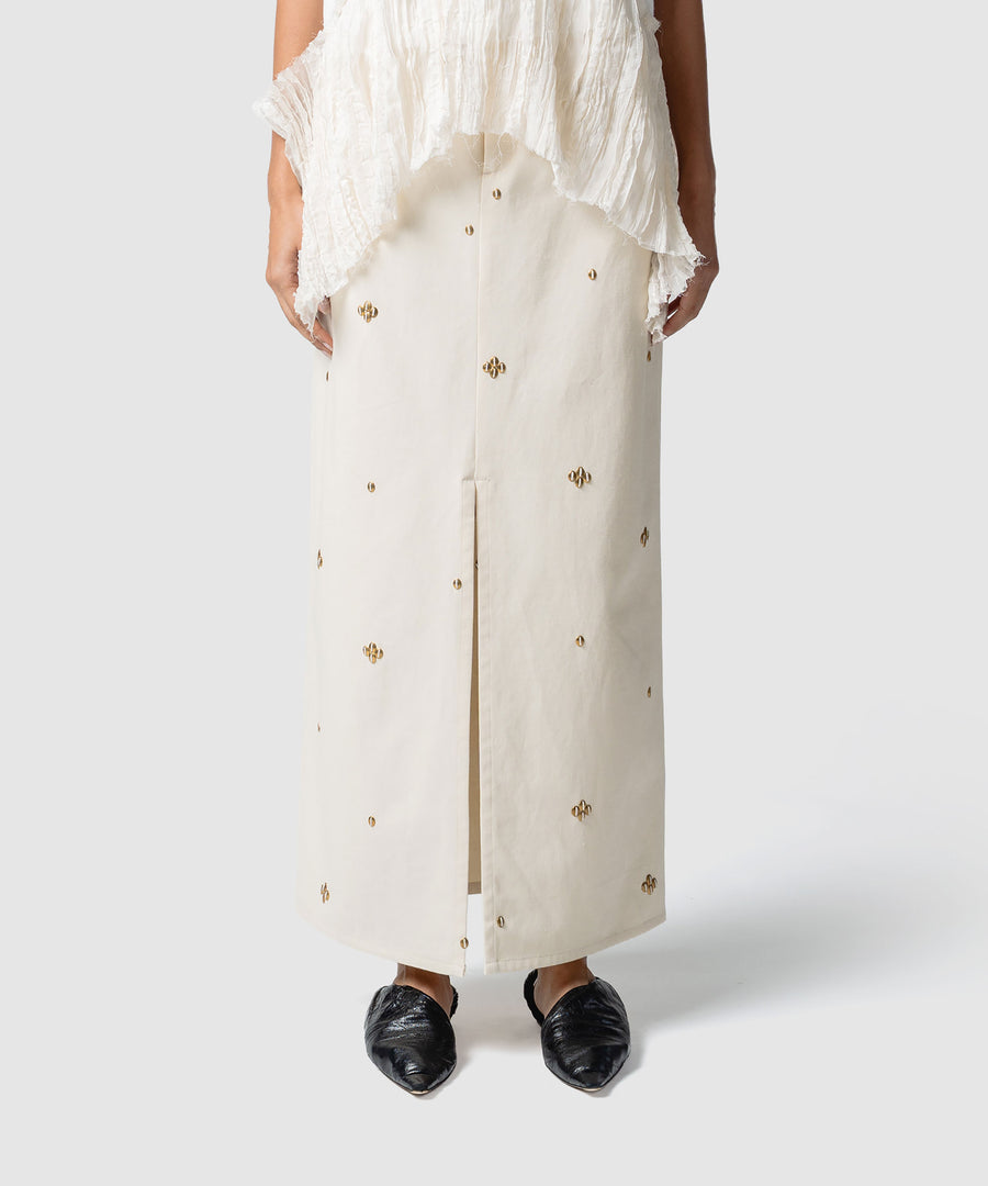 METAL BEANS SKIRT｜muller of yoshiokubo(ミュラーオブヨシオクボ