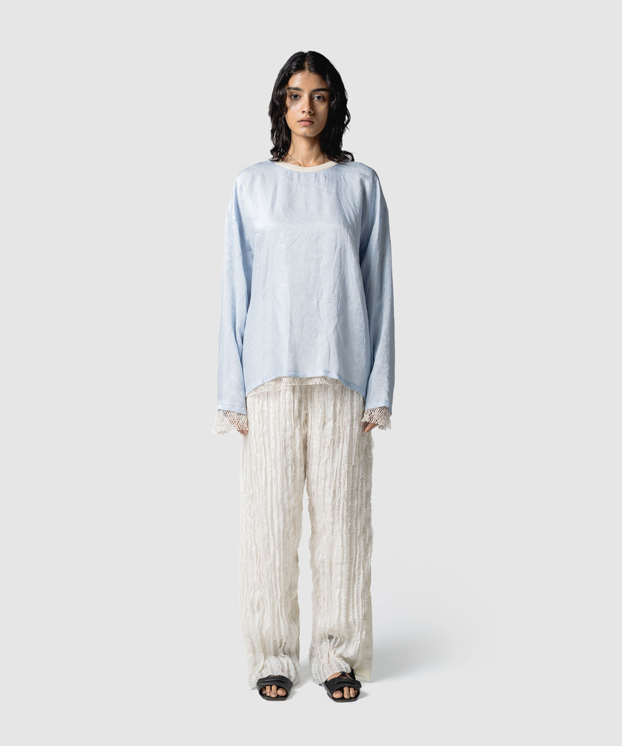 RUFFLE CHIFFON PANTS｜muller of yoshiokubo(ミュラーオブヨシオクボ