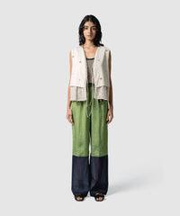 パンツ muller of yoshiokubo LINEN ZIP PANTS WRINKLES PANELED PANTS｜muller of yoshiokubo(ミュラーオブ